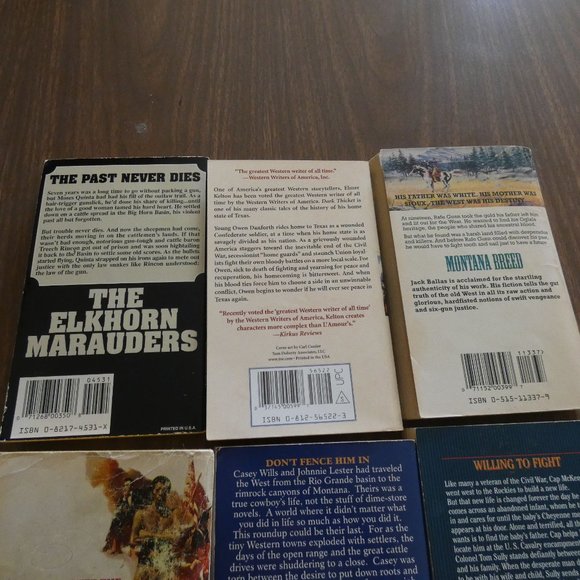 Lot Of 9 Vintage Western Paperback Books Various Authors - Picture 6 of 8